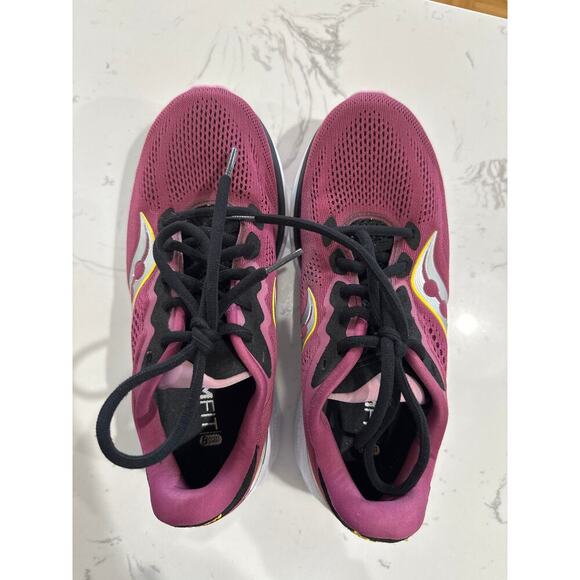 Saucony Women's Ride 14 Running Sneaker Quartz/Vizigold, Size 7, EUC - Picture 5 of 8